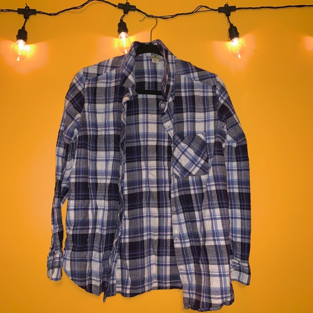 Blue and White Flannel